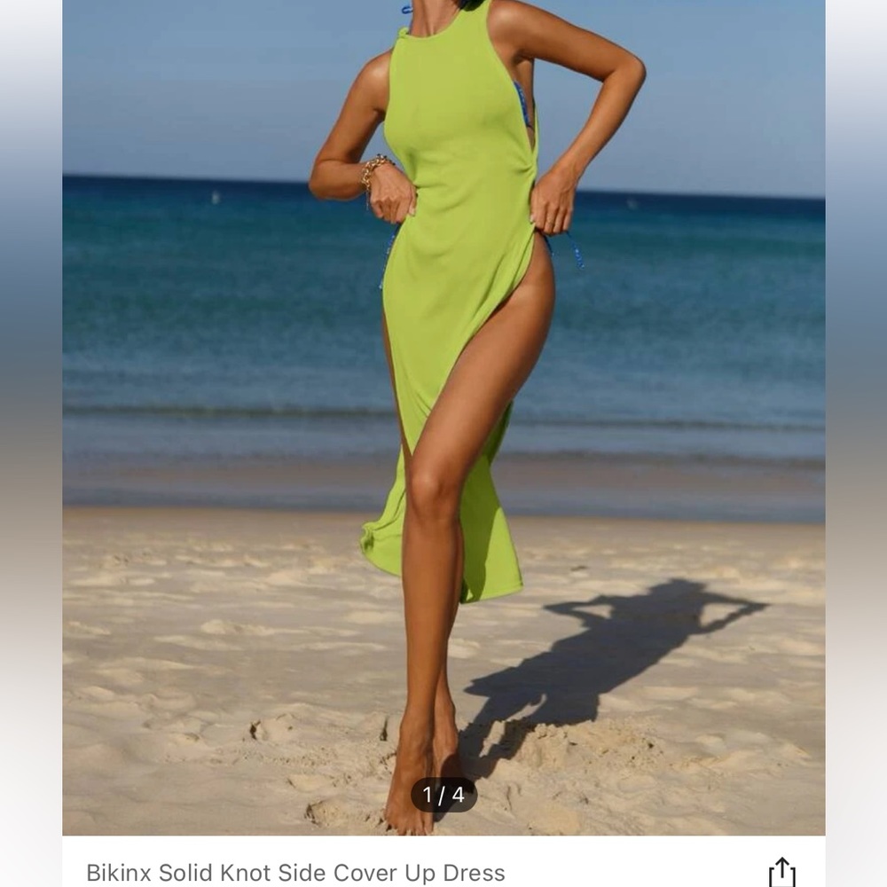 SHEIN Lime green coverup